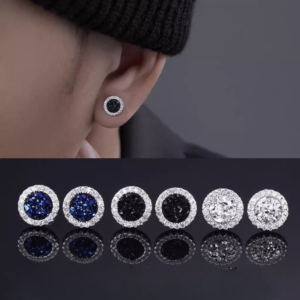 Wholesale Dazzling Magnetic Ear Clips for Men High-end and Elegant Earrings